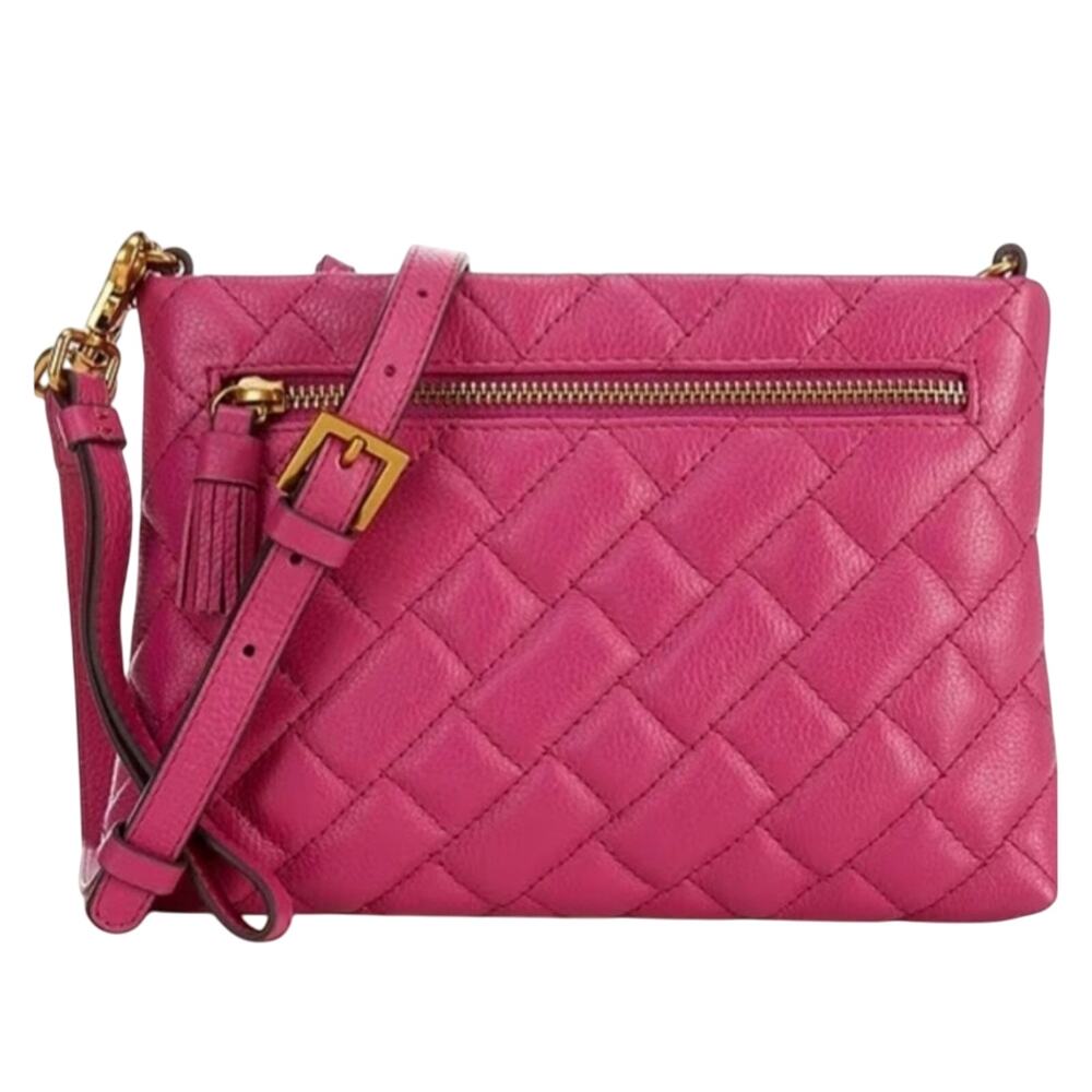 Antonio Melani Casey Crossbody Leather $199 Bag in Orchid Pink
